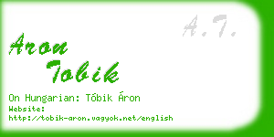 aron tobik business card